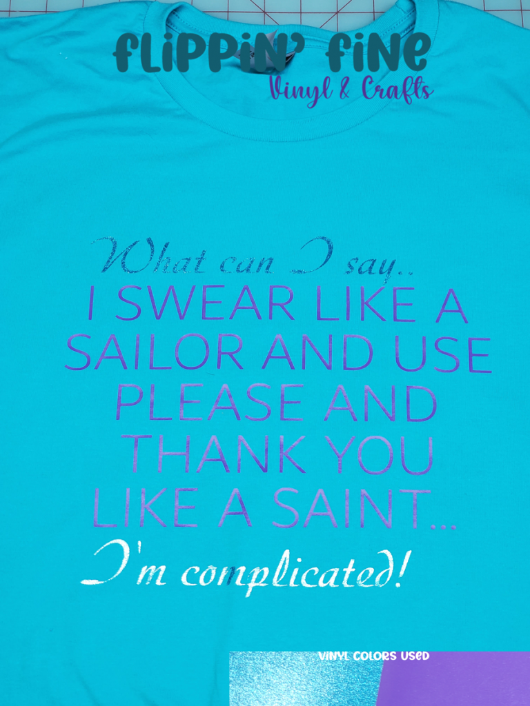 Swear like a Sailor, Please & Thank You like a Saint Printed T-Shirt
