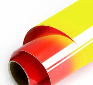 Self - Adhesive Cold/Hot Sensitive Color Change Permanent Vinyl - Hot - Red to Yellow