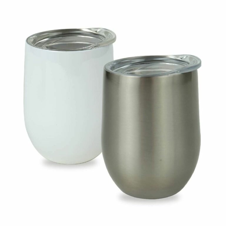 Stainless Steel Sublimation Wine Tumbler - 12oz.